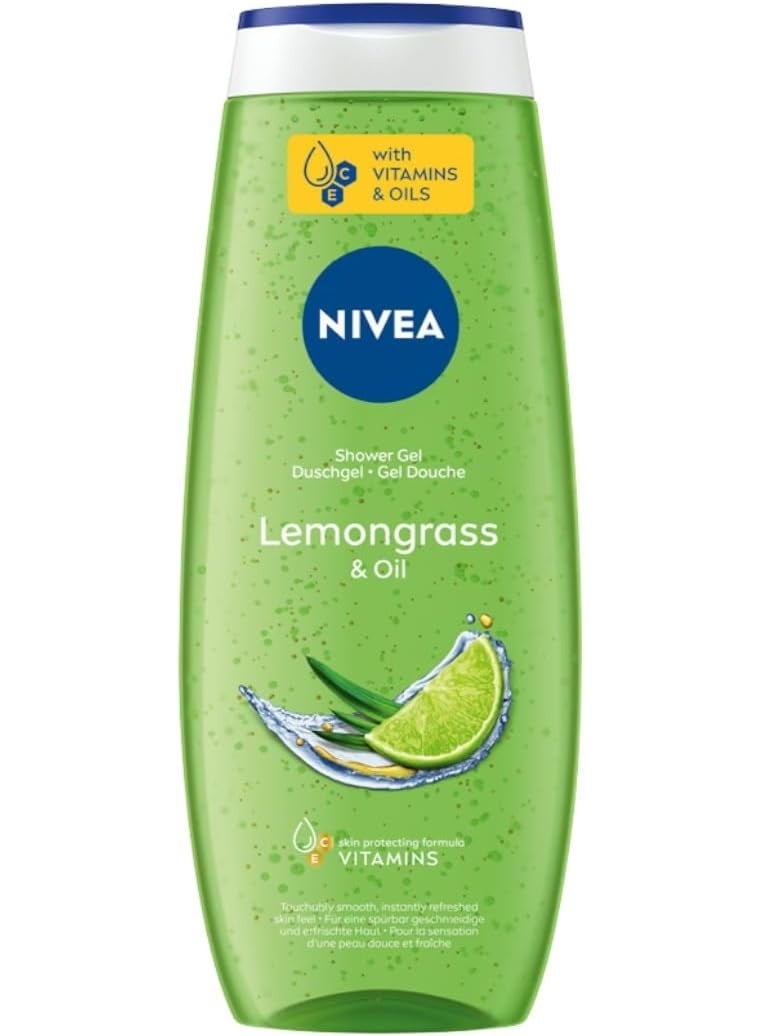 Nivea Fresh Shower Lemongrass & Oil Skin Protecting Formula with Vitamins 250ML - Image 1